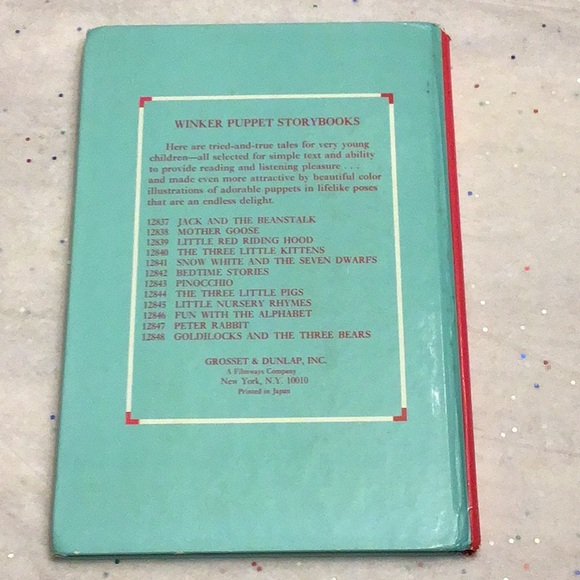 COPY - Little Red Riding Hood antique 3D hardcover board book Grossett & Dunlap - Picture 13 of 14